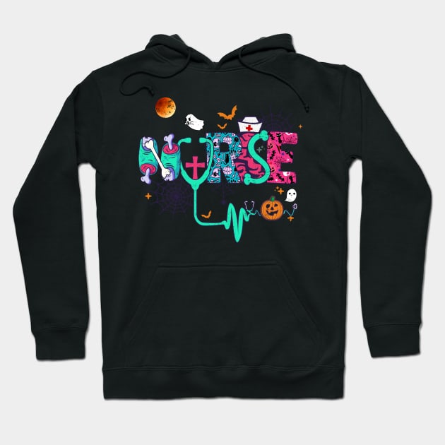 Cute Halloween Nurse Hoodie by Happy Shirt